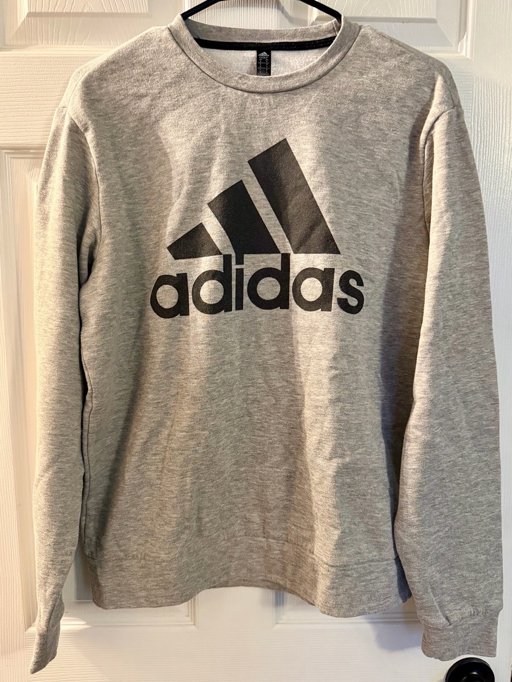 adidas Gray Golf Crewneck Sweatshirt with Black Logo